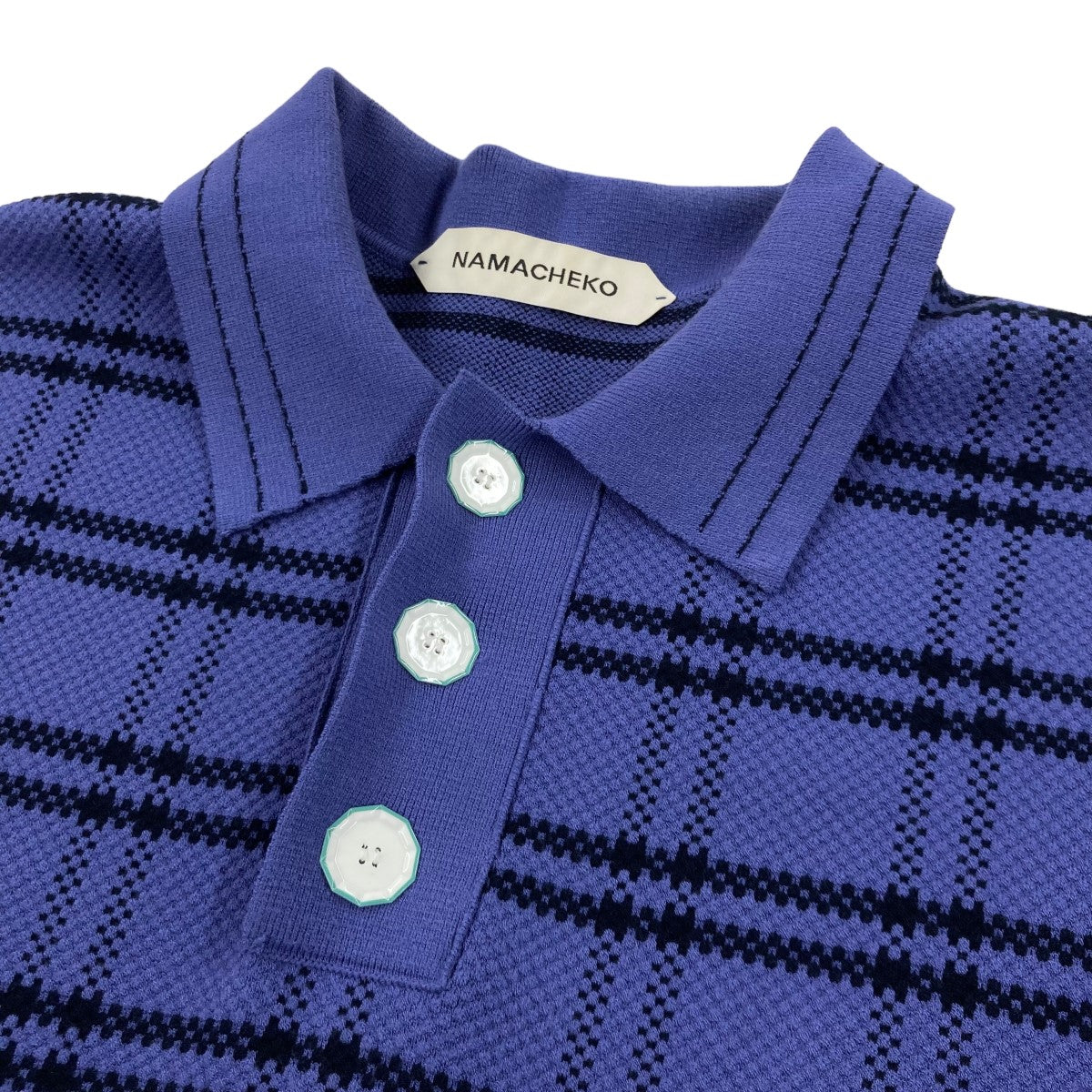 トップス NAMACHEKO knit polo shirt トップス NAMACHEKO knit polo
