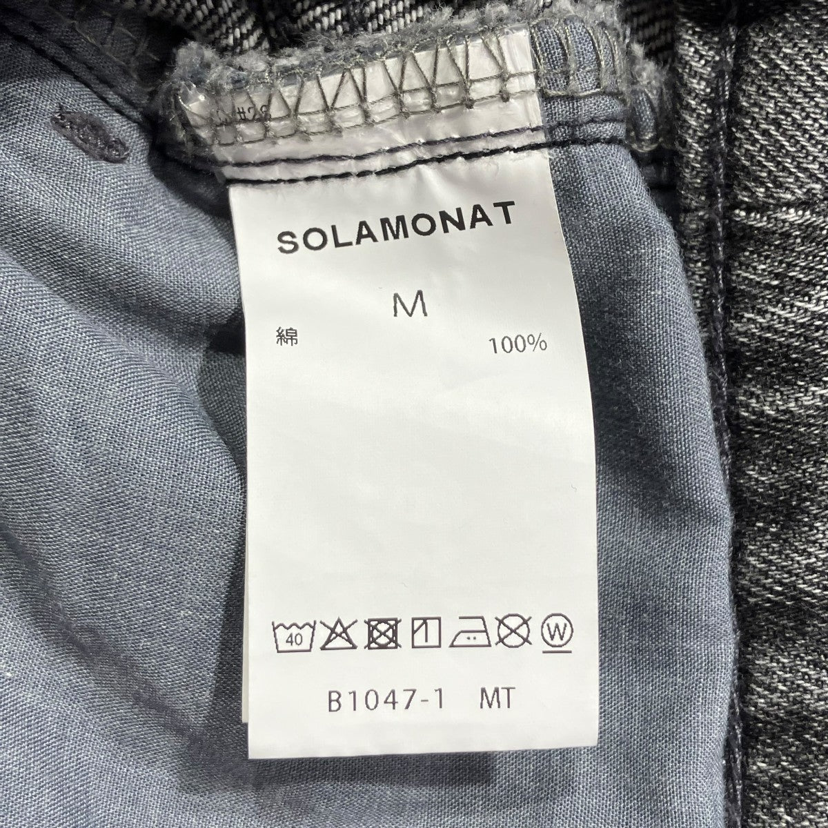 SOLAMONAT(ソラモナ) 5Pカーブジーンズデニムパンツ ブラック サイズ M