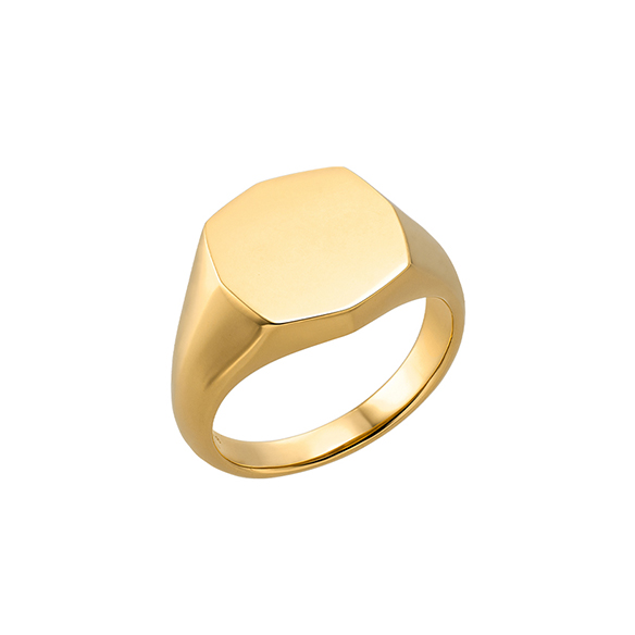 K18イエローゴールド リング 八角 | 高品質 金・プラチナ