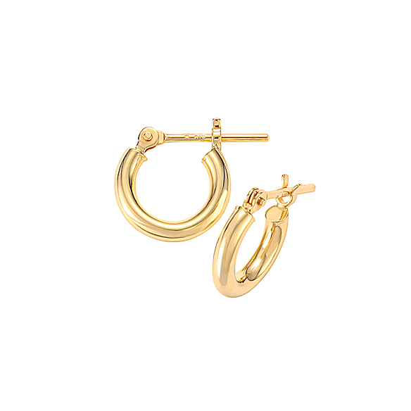 K18イエローゴールド フープピアス 10mm | 高品質 金・プラチナ