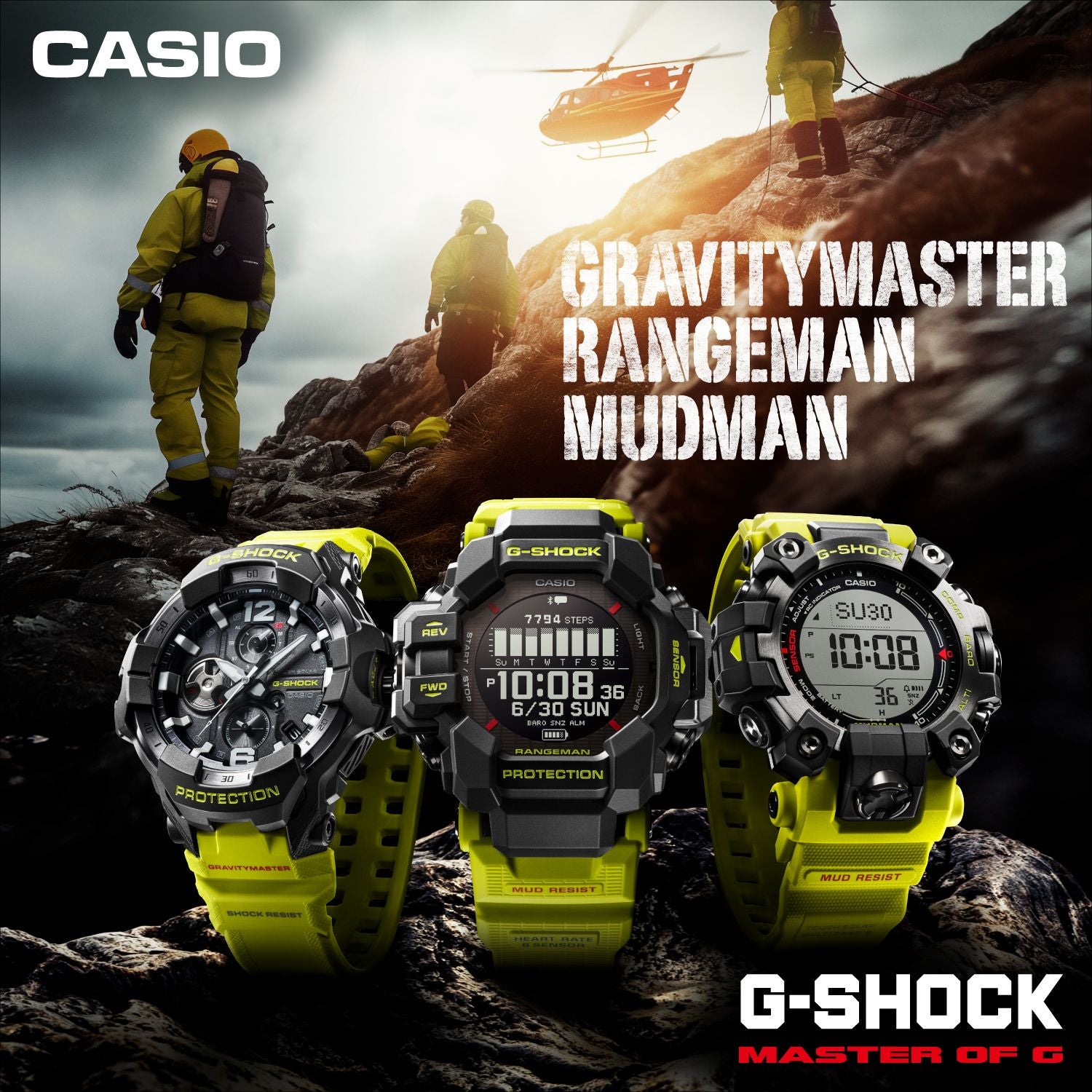 Gショック】MASTER OF G RANGEMAN / GPR-H1000RY-1A9JR – GQ SHOP