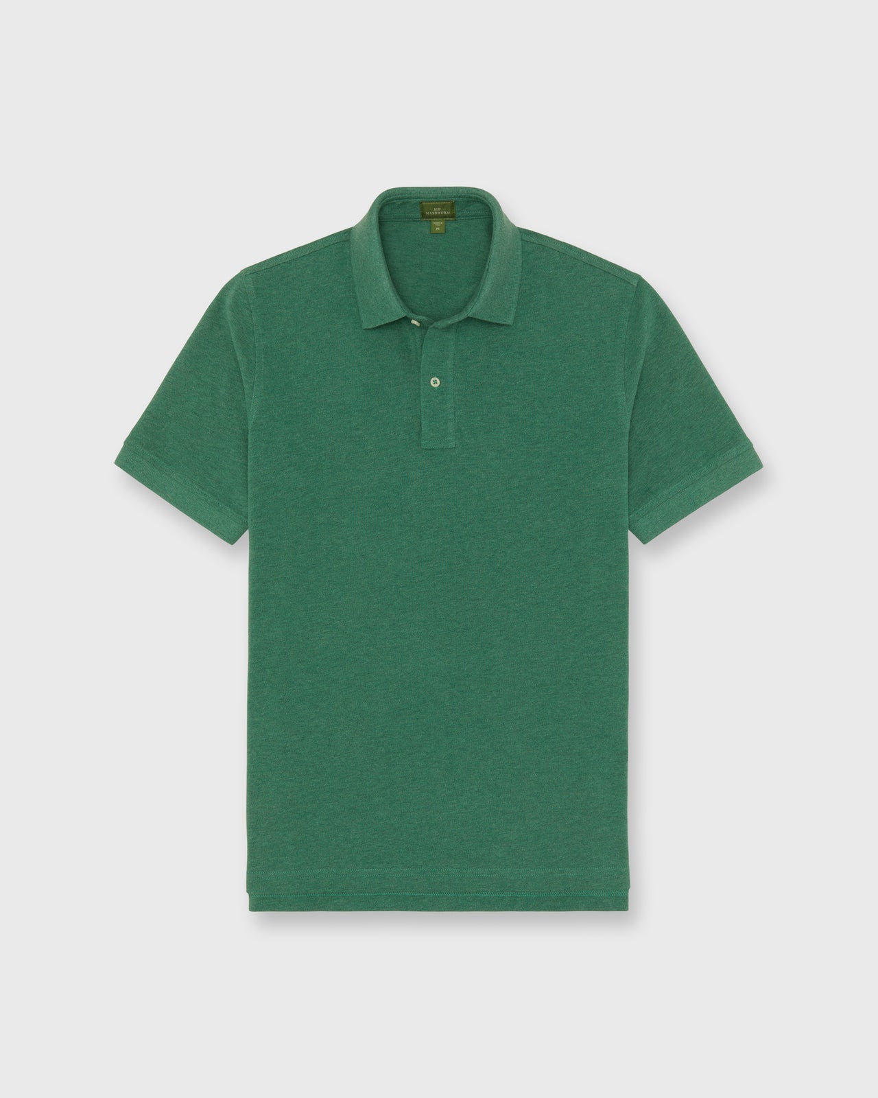 Court Polo in Heather Green Pima Pique | Shop Sid Mashburn