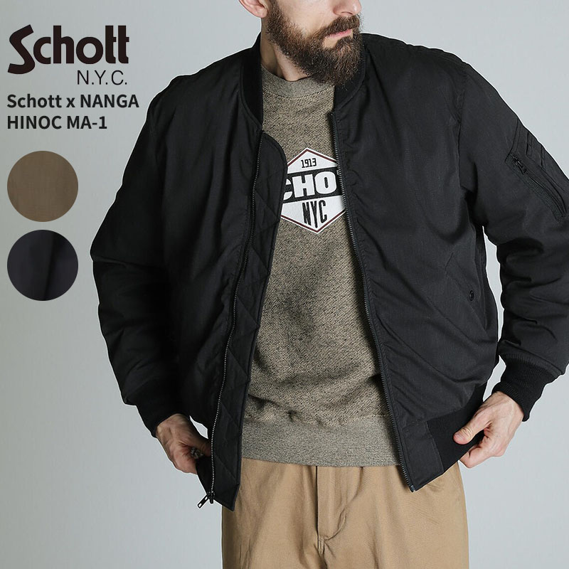 Schott N.Y.C（ショット） ショット×ナンガ メンズ ヒノック MA-1