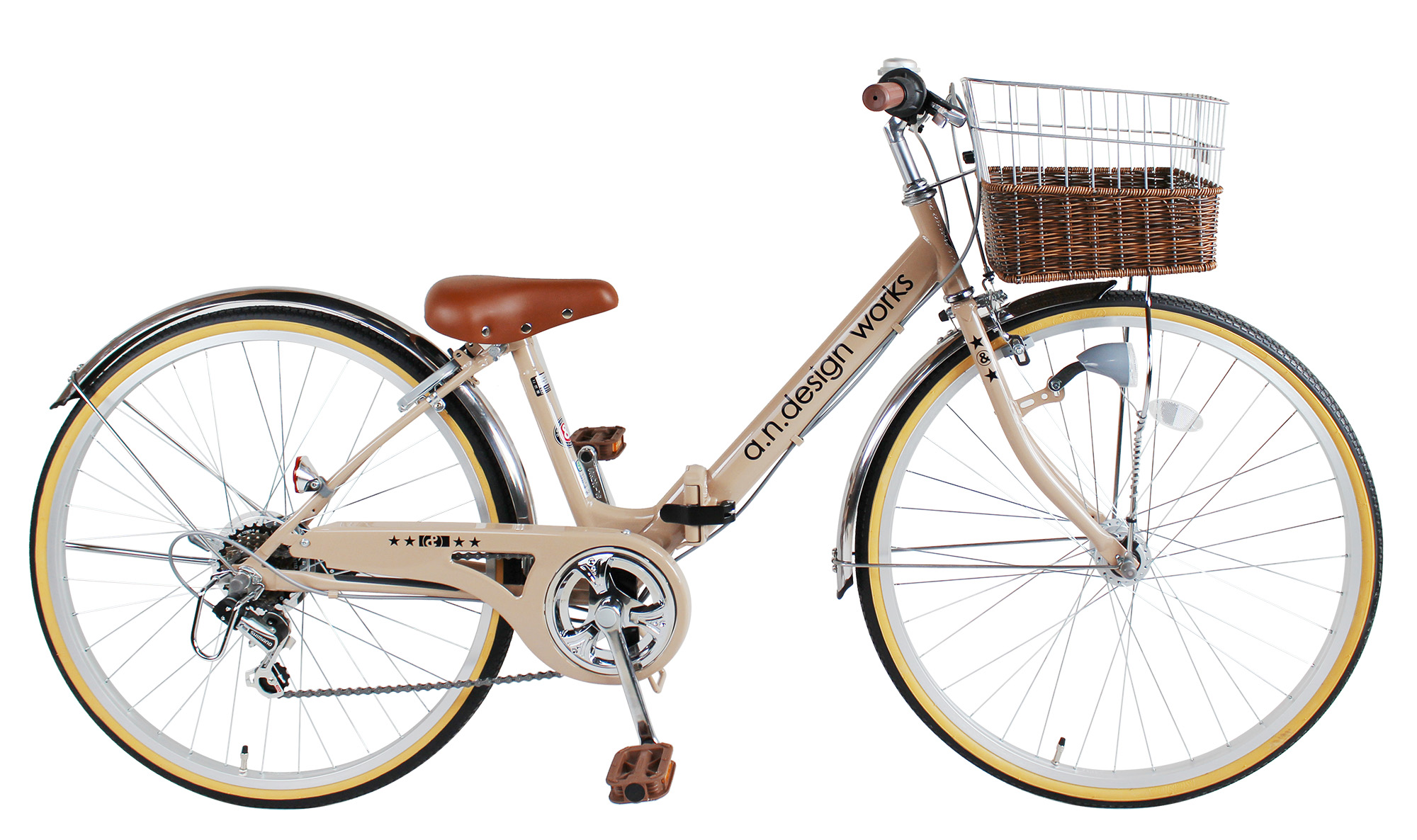 a.n.design-works 自転車 子供用 26インチ 折りたたみ 女の子 男の子