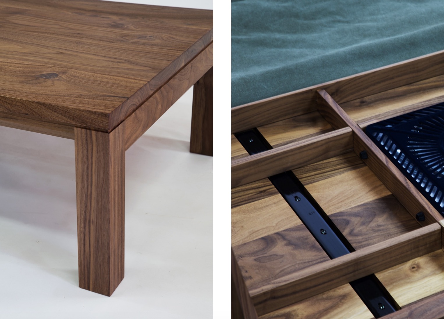 日美 無垢コタツテーブル NOMBE ノンベ こたつ リビングテーブル