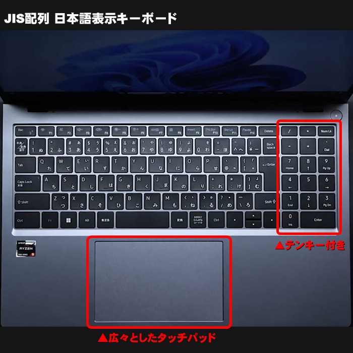 PASOUL ノートパソコン 新品パソコン AMD Ryzen5 7430U CPU 15型