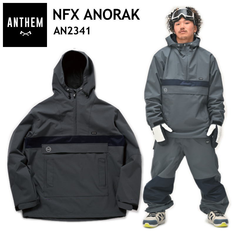 ○ 23-24 ANTHEM NFX ANORAK JACKET STEEL GRAY AN2341 アンセム