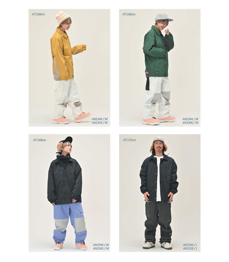○ 23-24 ANTHEM WIDE COACH JACKET SMOKE MUSTARD AN2344 アンセム