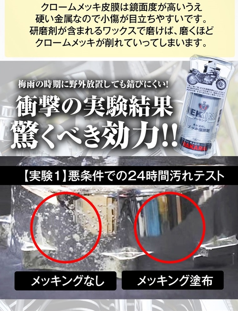 メッキング 正規販売代理店 セット品 ナカライ 史上最鏡のメッキ保護剤