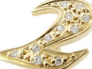 ジュエリー工房アトラス ピンブローチ ラペルピン ダイヤモンド 数字