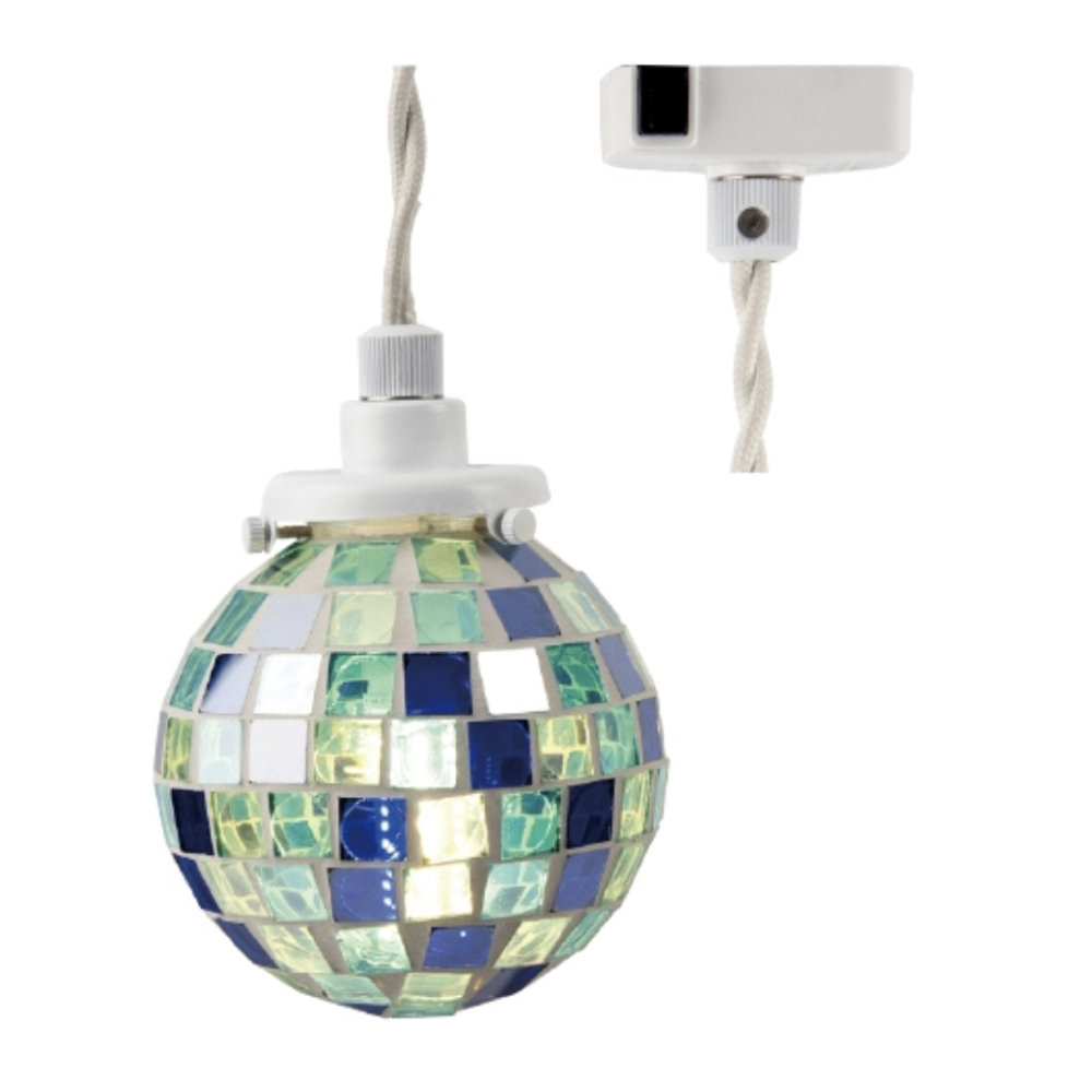 ペンダントライト モザイク ガラス 照明 引っ掛けシーリング おしゃれ