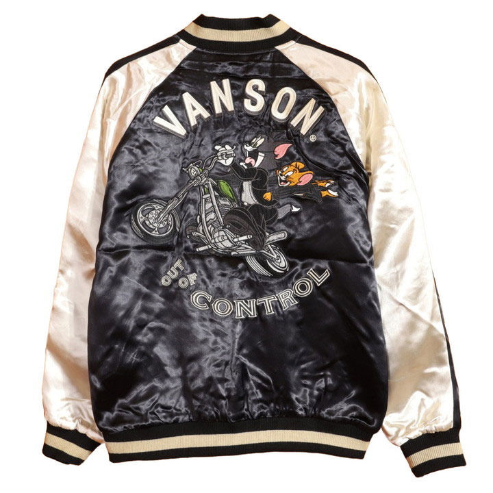 VANSON（バンソン） トムとジェリー コラボ リバーシブルスカジャン