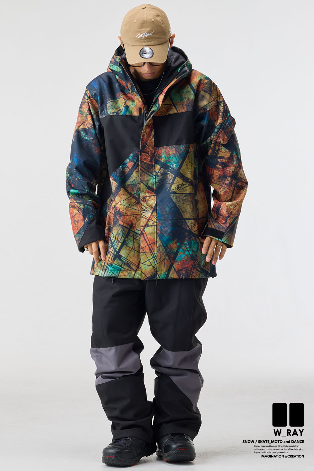 リアリズム スノーボード ウェア メンズ レディース 上下 セット