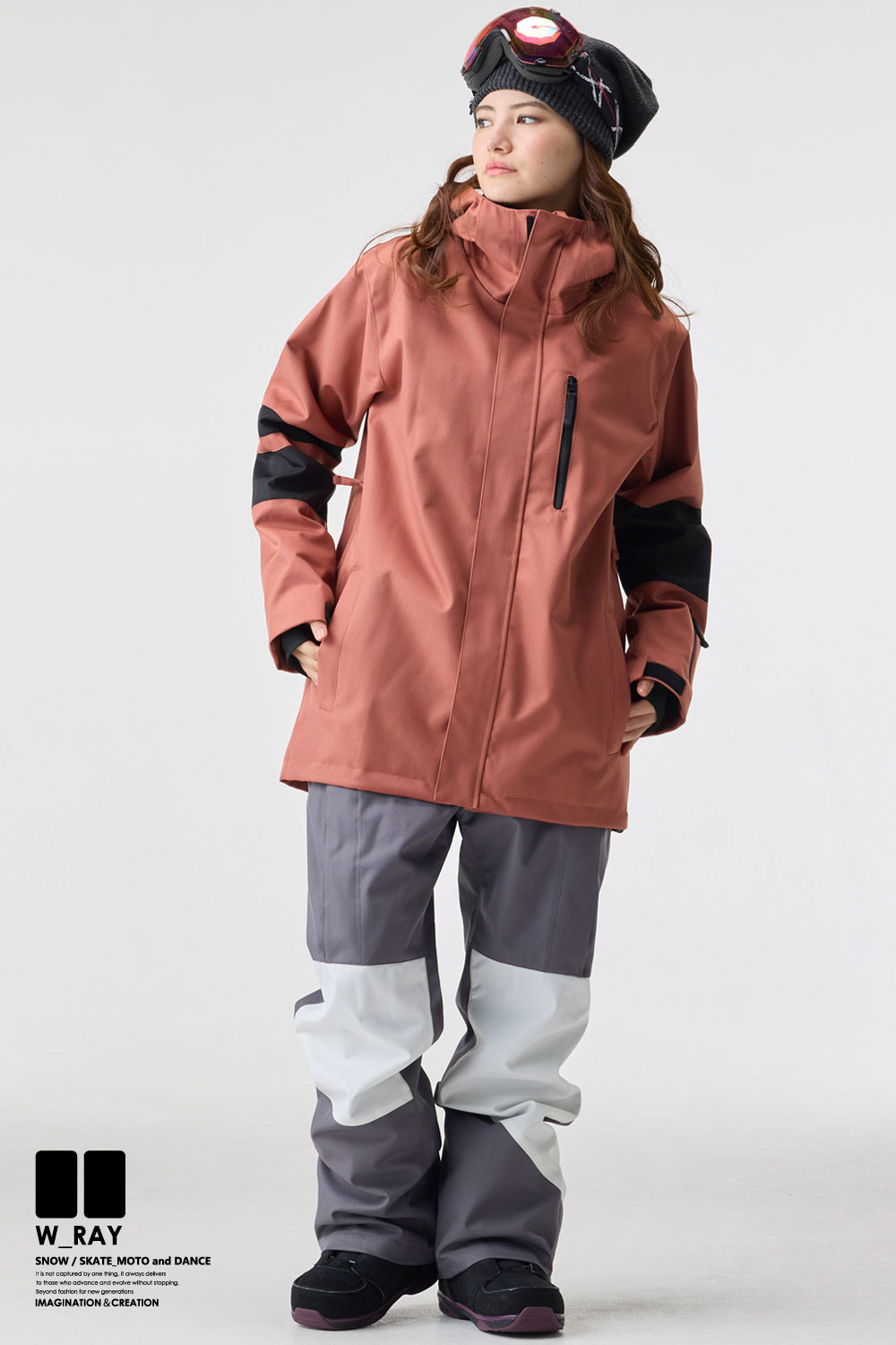 リアリズム スノーボード ウェア レディース 上下 セット スノボ