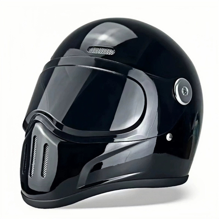 バイクヘルメット フルフェイスヘルメット ガラス繊維製（FRP