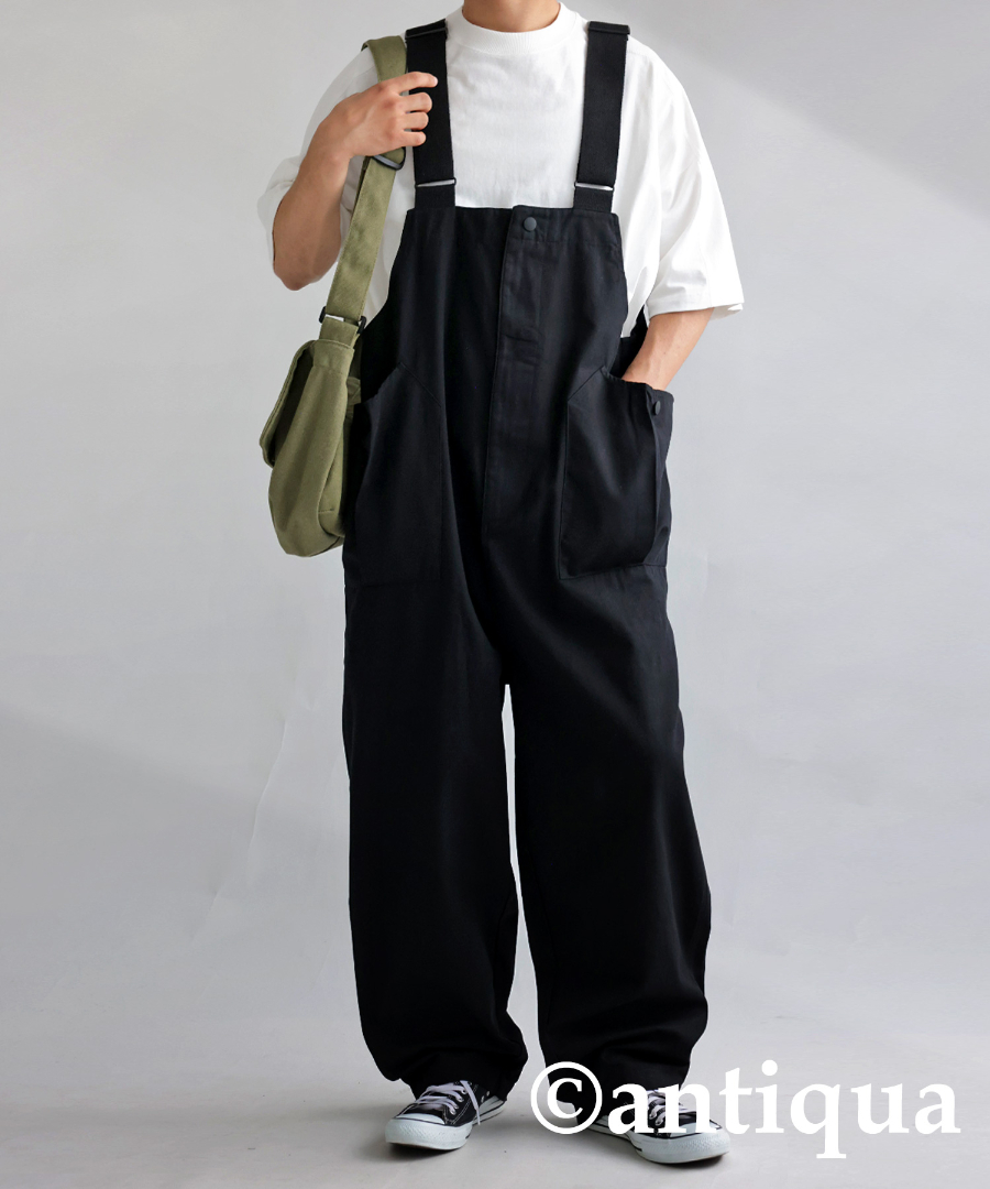 antiqua（アンティカ） サロペット メンズ ロング ボトムス 無地