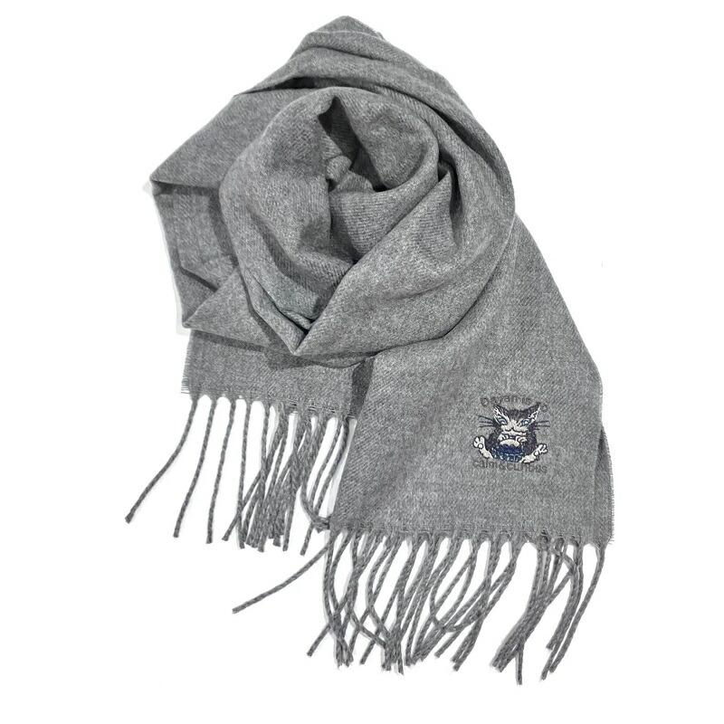 ダヤン マフラー わちふぃーるど カシミアタッチマフラー （グレー/黒