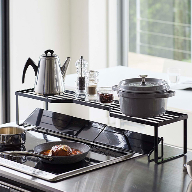 tower 山崎実業 キッチンラック コンロ奥隙間ラック タワー 排気口