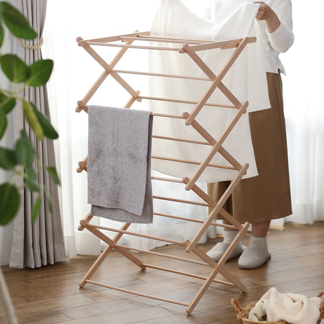 物干し ビエルタ クロスドライヤー 物干し竿 室内 ものほし竿 折り畳み