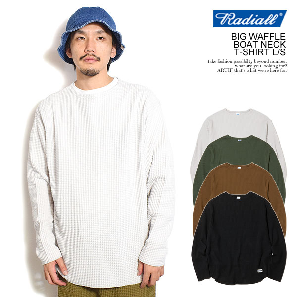 SALEセール ラディアル Tシャツ RADIALL BIG WAFFLE - BOAT NECK T