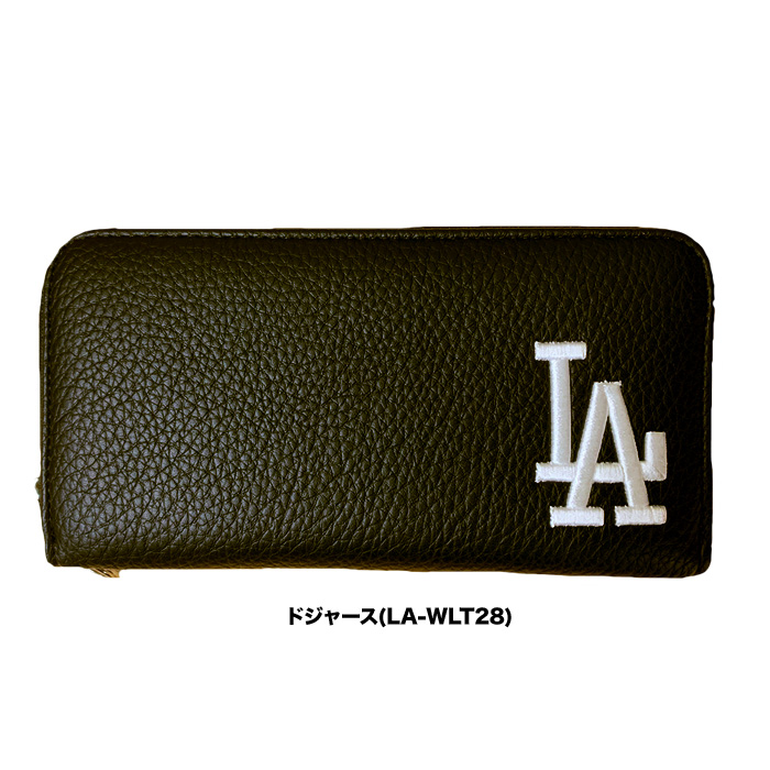 あすつく イーカム MLB 長財布 ヤンキース ドジャース ホワイト