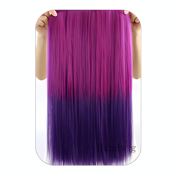 エクステ ウィッグ ロングストレート 5クリップ付 エクステンション