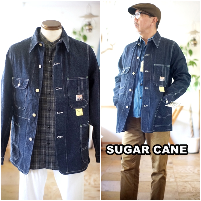 SUGAR CANE シュガーケーン SUGARCANE カバーオール デニムワーク