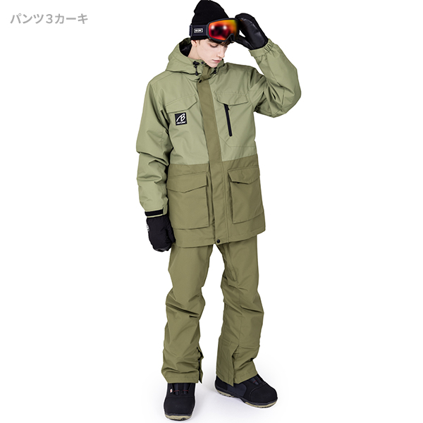 BLACK SNOW スノボウェア メンズ 上下セット スノーボードウェア
