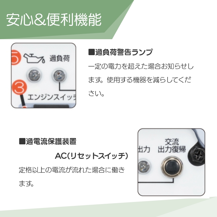 工進（KOSHIN） インバーター発電機 GV-16SE 1600W 1.6kVA インバータ