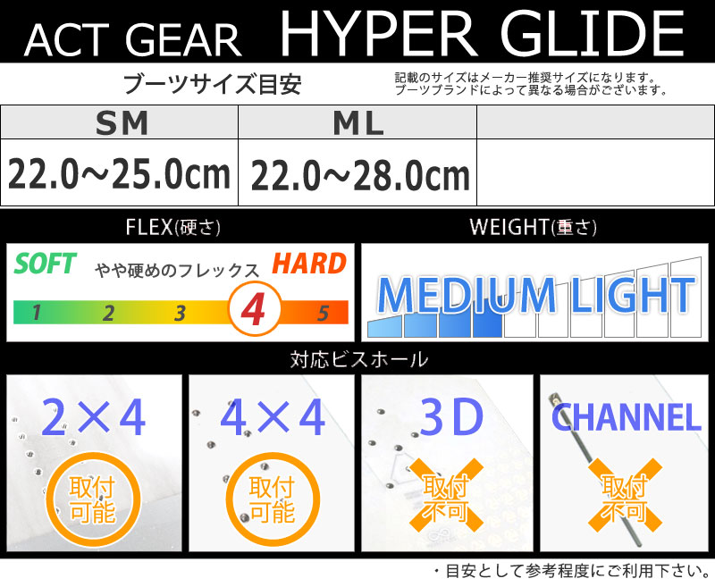 23-24 ACT GEAR アクトギア HYPER GLIDE ハイパーグライド アルペン