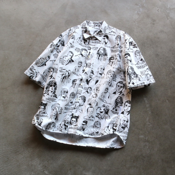 GOODNEIGHBORS SHIRTS シャツ グッドネイバーズシャツ 総柄 ワイド