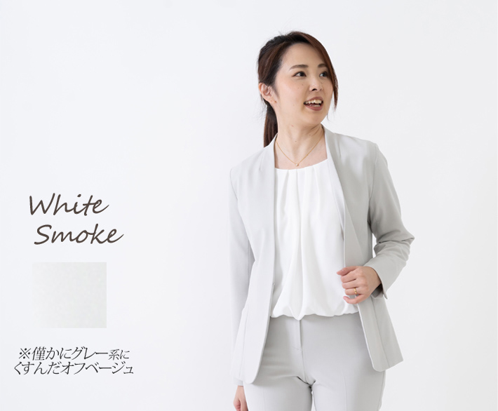 日本製」 ノーカラー ジャケット カラーレス 仕事 オフィス 卒業式