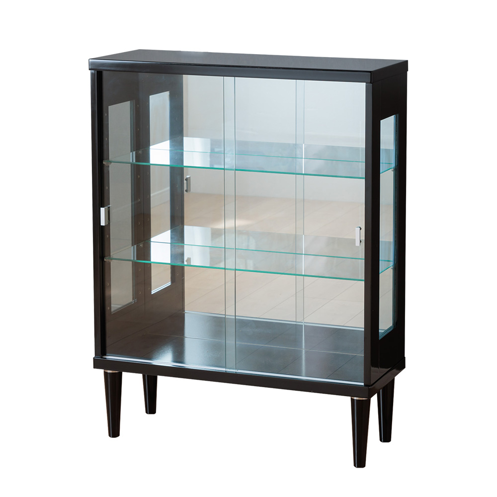 With Plan（ウィズプラン） コレクションケース 引き戸 脚付 75