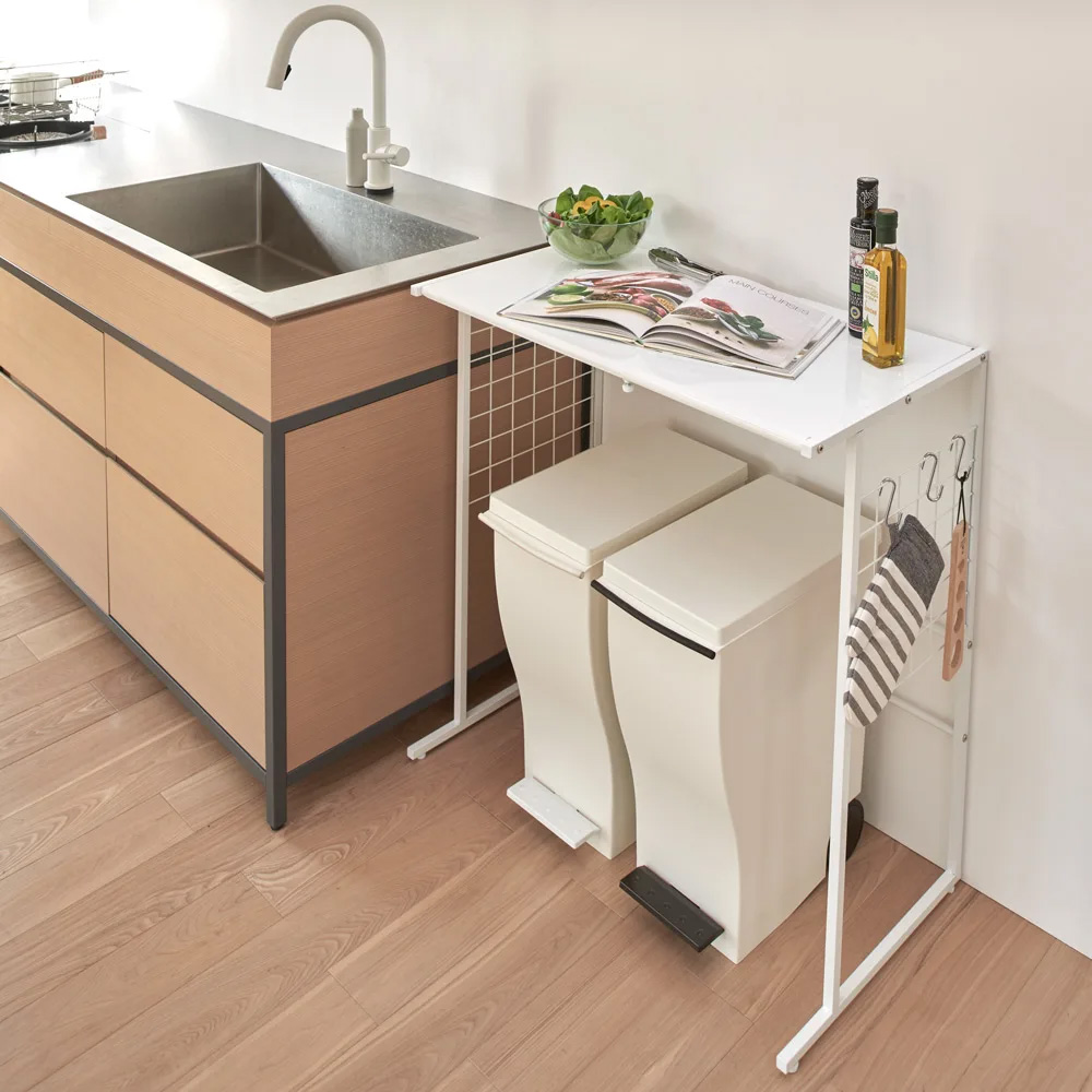 dinos（ディノス） 幅が伸縮する作業台ラック ワイドタイプ 奥行45cm