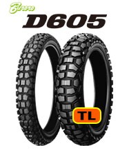 DUNLOP（ダンロップ） [前後セット] 新品 D605 2.75-21 120/80-18(TL