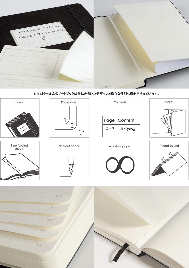 メール便可 3冊まで】LEUCHTTURM 横罫線 ロイヒトトゥルム A6 ノート