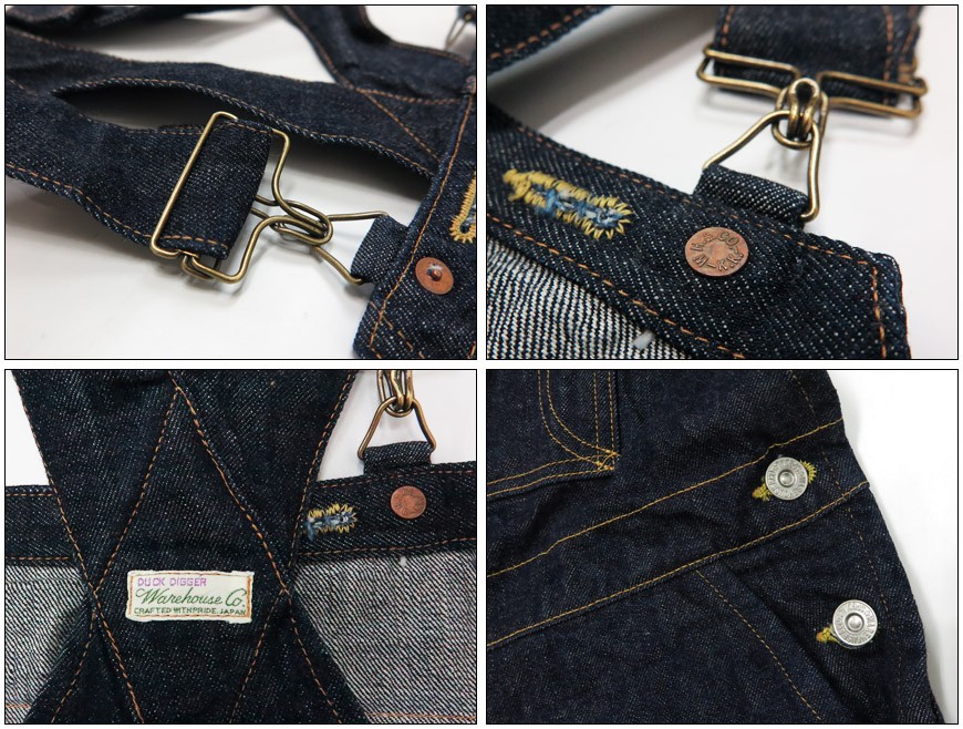 WAREHOUSE ウェアハウス DD-1006XX デニム オーバーオール ワン