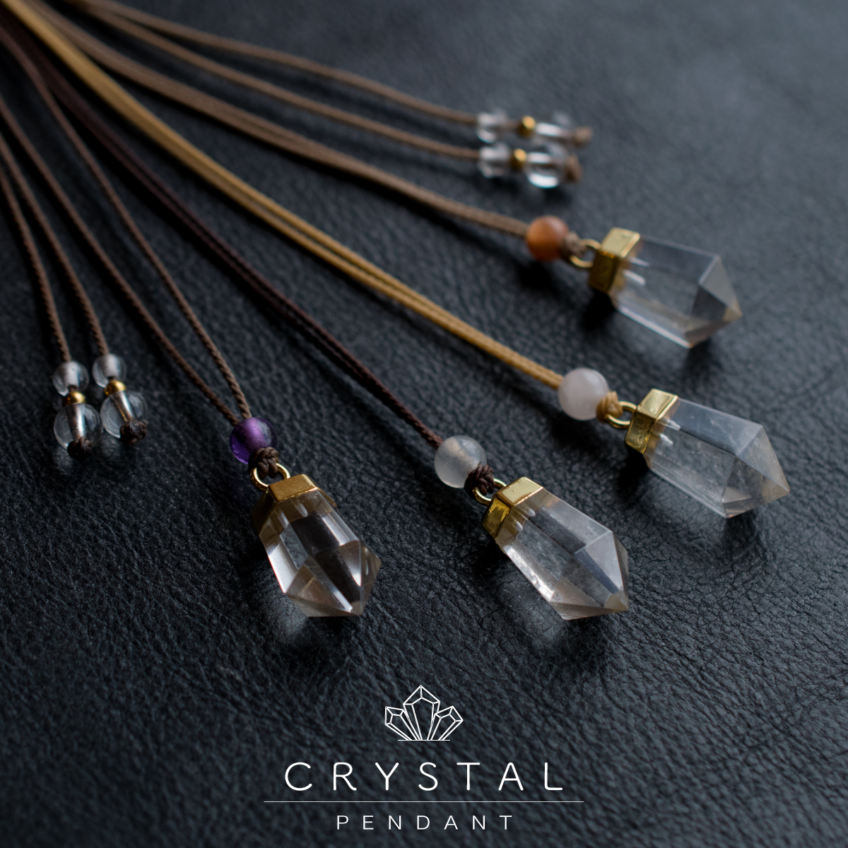 水晶 ネックレス クリスタル 天然石 ペンダント ゴールド 浄化