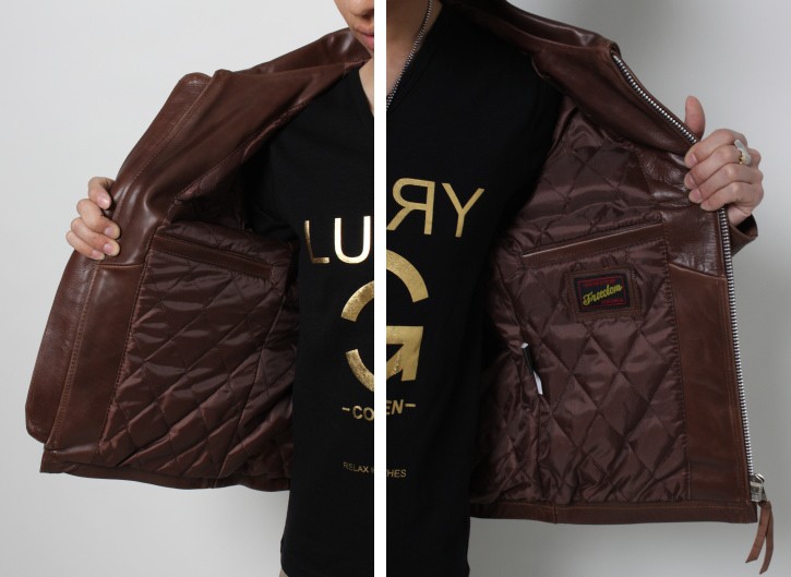 フリーダムレザー ライダースジャケット レザージャケット 本革 メンズ