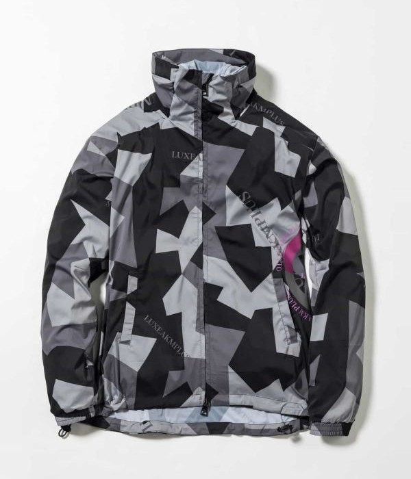 LUXE AKM PLUS カモ柄トラックジャケット スポーツ ゴルフ LUXEAKMPLUS