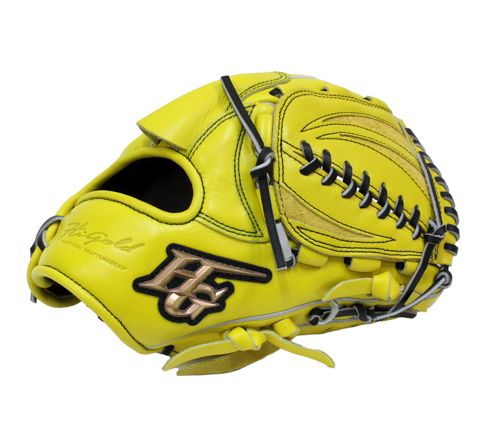己極 ハイゴールド グローブ 軟式用 OKG-7101 SRレモンイエロー 投手用