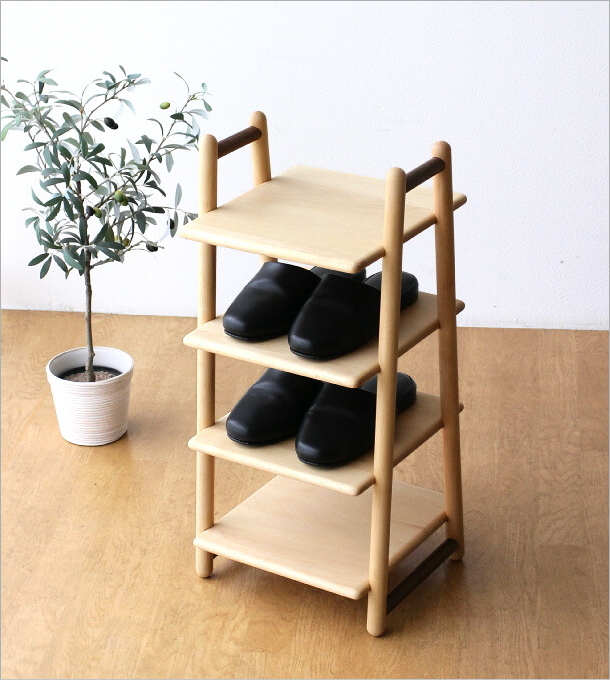 スリッパラック 木製 おしゃれ 天然木 スリッパ棚 収納 玄関