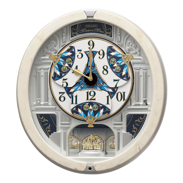 SEIKO（セイコー） 掛け時計 おしゃれ デザイン からくり時計 万華鏡