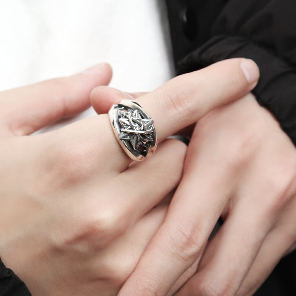 M'S COLLECTION（エムズコレクション） THORN 六芒星 茨 リング 指輪 9