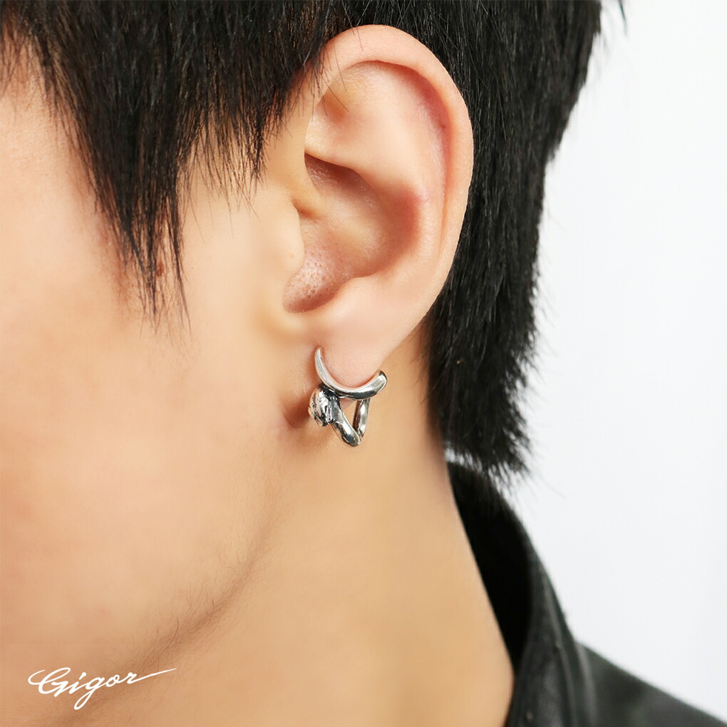 GIGOR（ジゴロウ） スネイヴィー 左耳タイプ シルバー ピアス 1P 片耳