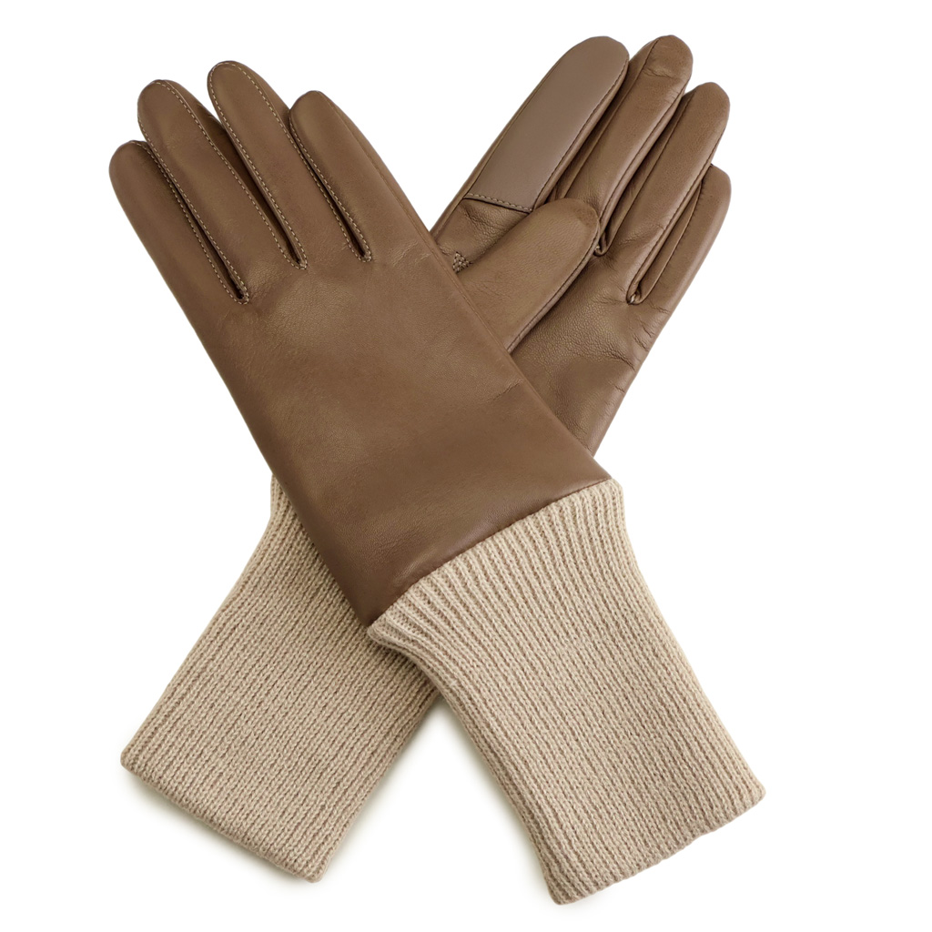 レザー手袋 レディース 革 冬 日本製 スマホ対応 おしゃれ カシミヤ