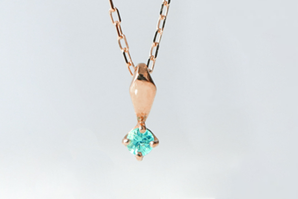 ネックレス 希少石 パライバトルマリン ブラジル産オールドマイン 一粒