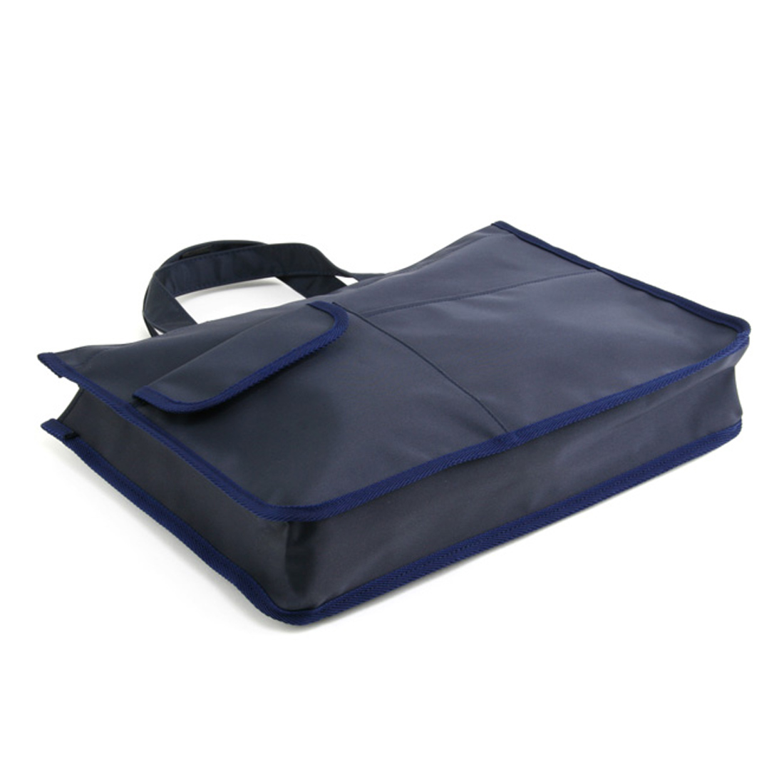 自立 日本製 お受験 レッスン バッグ 紺色 ナイロン製 レッスンバッグ