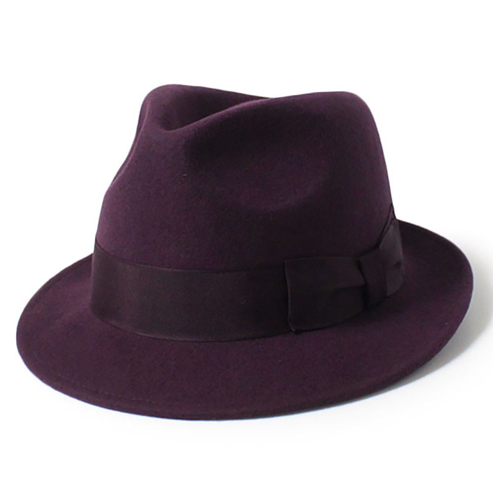Butterfly M〜4Lサイズ 大きいサイズ ウールフェルト 中折れハット 小