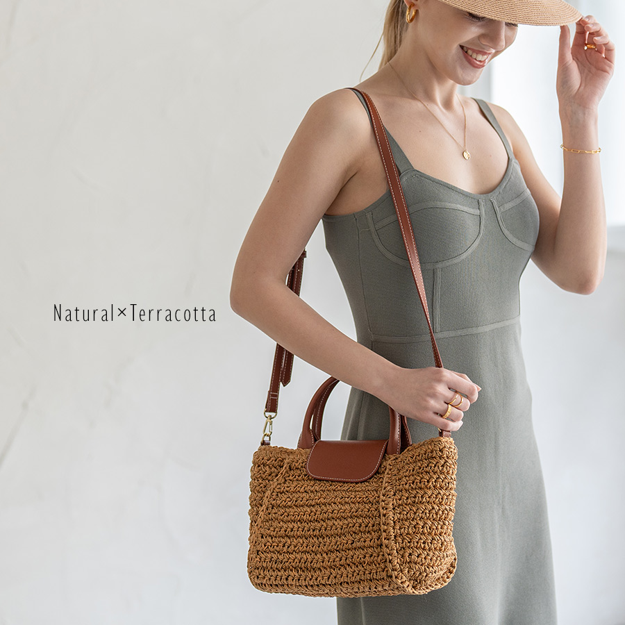 HAYNI（ヘイニ） かごバッグ レディース 2way ショルダーバッグ 斜